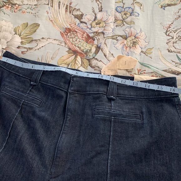 Loft ON TREND WIDE LEG dark denim sewn in seam NWT - Picture 8 of 11